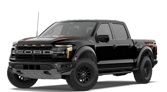 Black 2026 Ford F-150 Raptor SuperCrew 4WD Pickup Truck Four-Wheel Drive Automatic