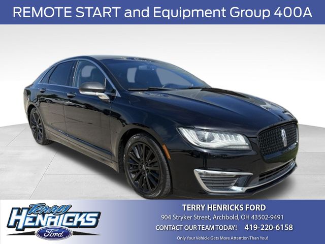 Black Velvet 2017 Lincoln MKZ Hybrid Sedan Front-Wheel Drive Continuously Variable Transmission