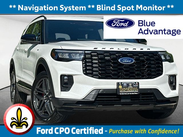 Space White Metallic 2025 Ford Explorer SUV / Crossover All-Wheel Drive Automatic