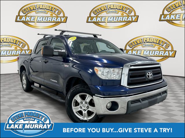 Nautical Blue Metallic 2011 Toyota Tundra Grade 5.7L V8 CrewMax Cab RWD Pickup Truck 4X2 6-Speed Automatic