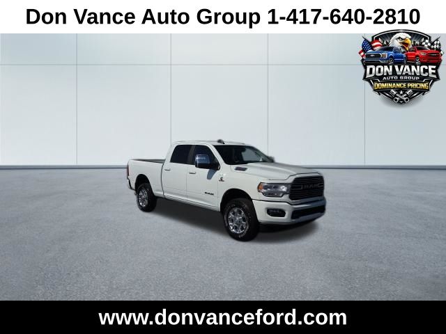 Bright White Clearcoat 2024 RAM 2500 Laramie Crew Cab 4WD Pickup Truck Four-Wheel Drive 6-Speed Automatic