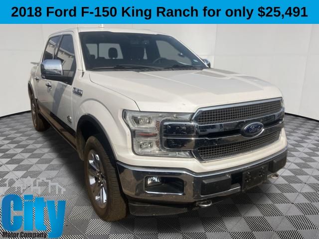 White 2018 Ford F-150 Pickup Truck Four-Wheel Drive Automatic