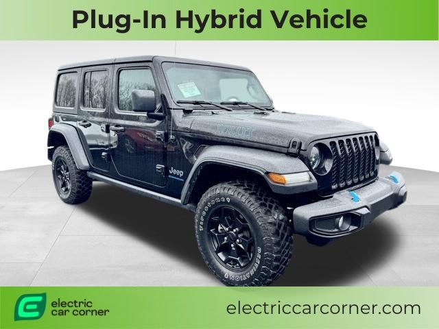 Black Clearcoat 2023 Jeep Wrangler 4xe Willys 4WD SUV / Crossover Four-Wheel Drive 8-Speed Automatic