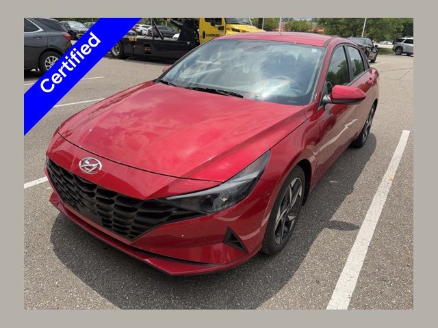 Calypso Red 2023 Hyundai Elantra Sedan Front-Wheel Drive Continuously Variable Transmission