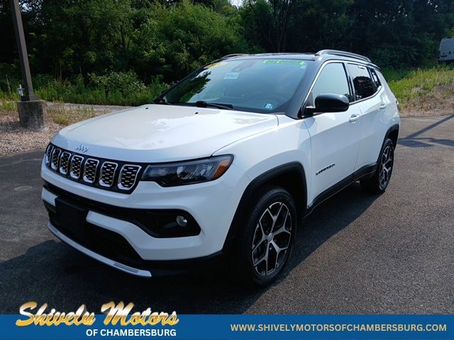 Bright White Clearcoat 2024 Jeep Compass SUV / Crossover Four-Wheel Drive 8-Speed Automatic