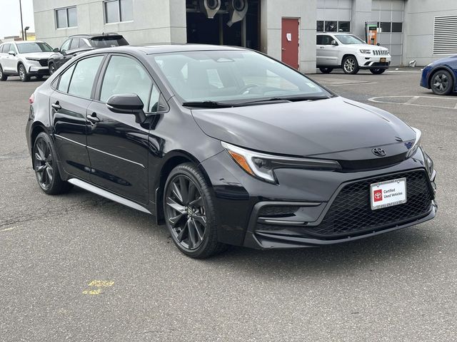 Midnight Black 2024 Toyota Corolla SE FWD Sedan Front-Wheel Drive Continuously Variable Transmission
