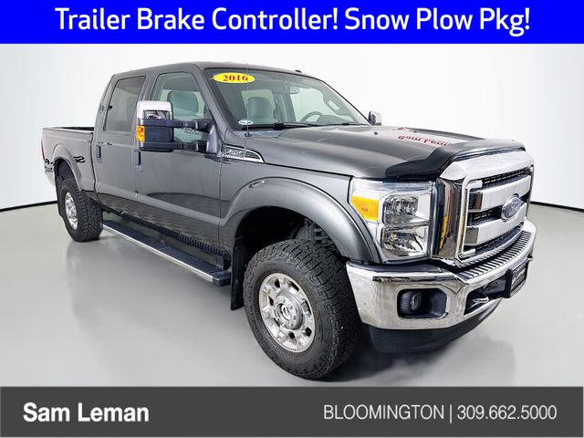 Gray (Magnetic) 2016 Ford F-250 Super Duty XLT Crew Cab 4WD Pickup Truck Four-Wheel Drive 6-Speed Automatic