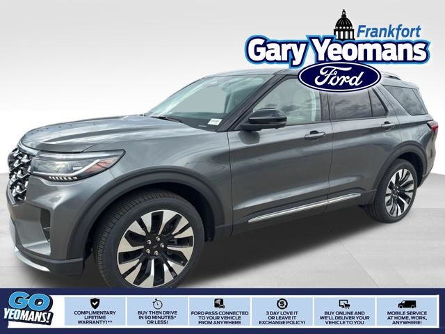 Carbonized Gray Metallic 2026 Ford Explorer Platinum AWD SUV / Crossover All-Wheel Drive Automatic
