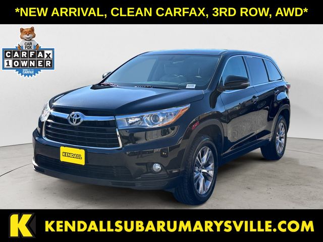 Midnight Black Metallic 2016 Toyota Highlander LE Plus SUV / Crossover Front-Wheel Drive 6-Speed Automatic Overdrive