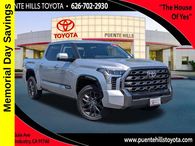 Celestial Silver Metallic 2023 Toyota Tundra Platinum CrewMax Cab 4WD Pickup Truck Four-Wheel Drive Automatic