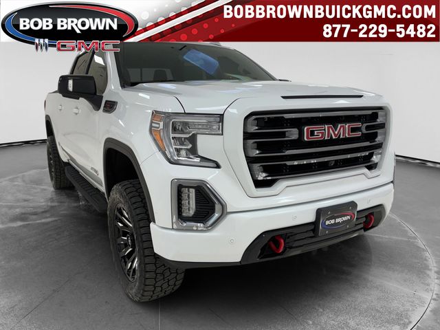 Summit White 2021 GMC Sierra 1500 AT4 Crew Cab 4WD Pickup Truck Four-Wheel Drive Automatic