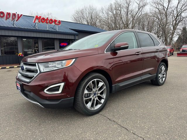 Brown 2016 Ford Edge Titanium AWD SUV / Crossover All-Wheel Drive 6-Speed Automatic