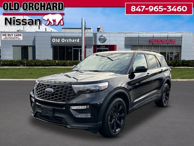 Black Metallic 2023 Ford Explorer ST-Line AWD SUV / Crossover All-Wheel Drive Automatic