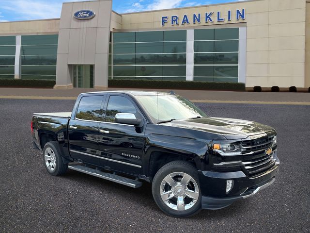 Black 2016 Chevrolet Silverado 1500 LTZ Crew Cab 4WD Pickup Truck Four-Wheel Drive 8-Speed Automatic Overdrive