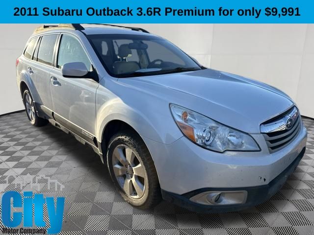 Satin White Pearl 2011 Subaru Outback Wagon All-Wheel Drive 5-Speed Automatic