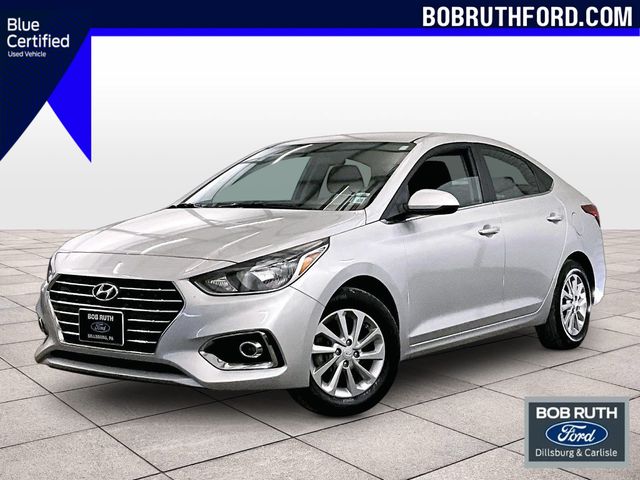 Olympus Silver Metallic 2022 Hyundai Accent Sedan Front-Wheel Drive Continuously Variable Transmission
