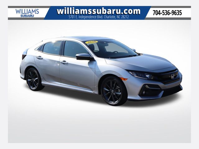 Lunar Silver Metallic 2020 Honda Civic Hatchback Hatchback Front-Wheel Drive Continuously Variable Transmission