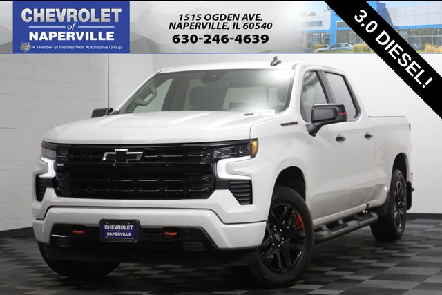 Summit White 2024 Chevrolet Silverado 1500 RST Crew Cab 4WD Pickup Truck Four-Wheel Drive Automatic