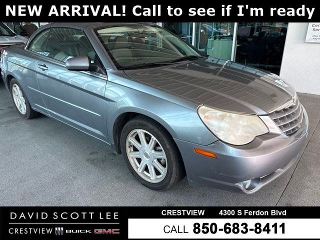 Silver Steel Clearcoat Metallic 2008 Chrysler Sebring Convertible Front-Wheel Drive 4-Speed Automatic