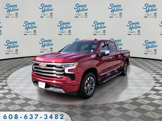 Radiant Red Tintcoat 2024 Chevrolet Silverado 1500 High Country Crew Cab 4WD Pickup Truck Four-Wheel Drive Automatic