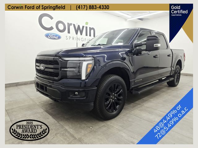 Antimatter Blue Metallic 2025 Ford F-150 Pickup Truck Four-Wheel Drive Automatic