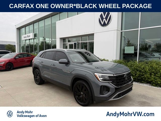 Pure Gray 2024 Volkswagen Atlas Cross Sport SUV / Crossover All-Wheel Drive 8-Speed Automatic