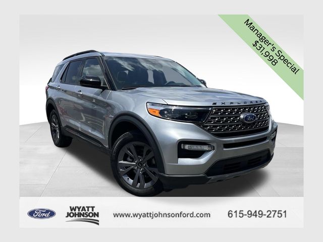 Silver Metallic 2024 Ford Explorer SUV / Crossover All-Wheel Drive Automatic
