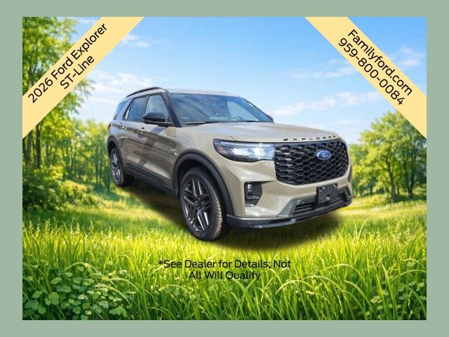 Marsh Gray 2026 Ford Explorer ST-Line AWD SUV / Crossover All-Wheel Drive Automatic