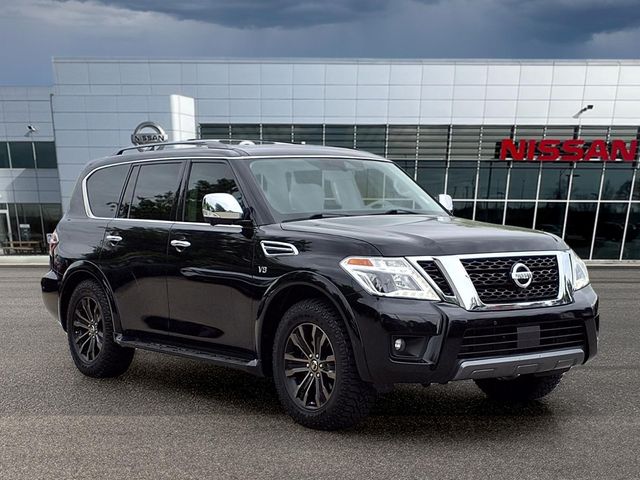 Super Black 2019 Nissan Armada Platinum RWD SUV / Crossover 4X2 7-Speed Automatic