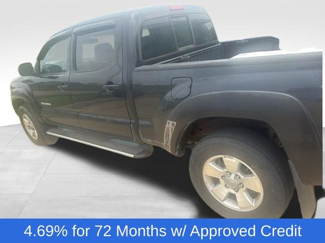 Black 2007 Toyota Tacoma PreRunner Double Cab V6 Pickup Truck Rear-Wheel Drive 5-Speed Automatic Overdrive