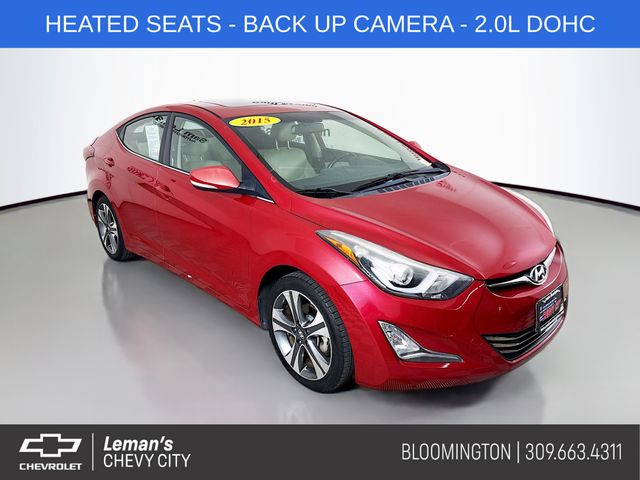 Geranium Red 2015 Hyundai Elantra Sedan Front-Wheel Drive 6-Speed Automatic
