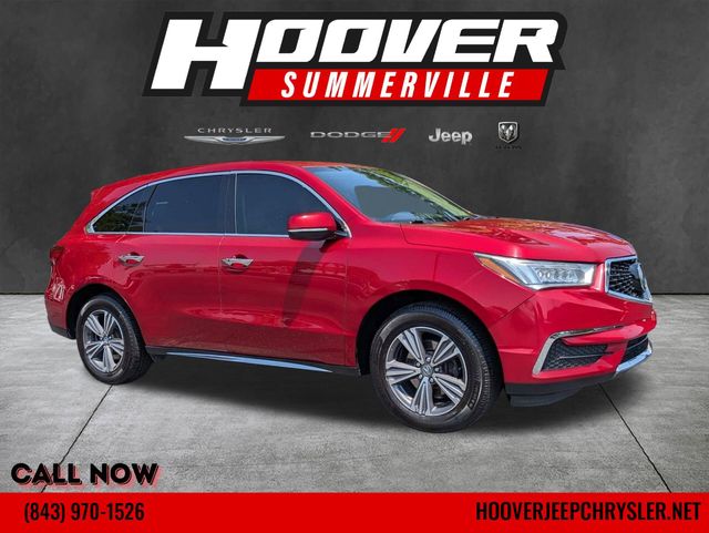 Performance Red Pearl 2019 Acura MDX SH-AWD SUV / Crossover All-Wheel Drive 9-Speed Automatic