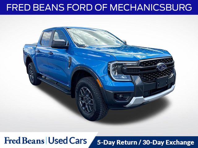 Blue Metallic 2024 Ford Ranger Pickup Truck Four-Wheel Drive Automatic