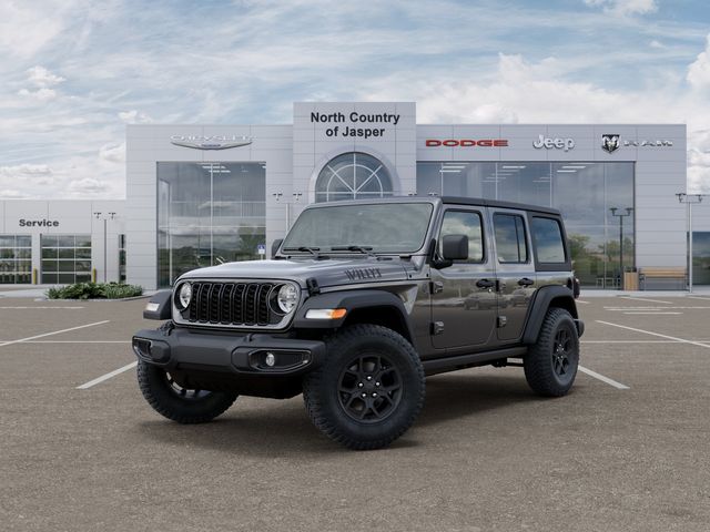Crystal Metallic 2026 Jeep Wrangler Willys 4-Door 4WD SUV / Crossover Four-Wheel Drive Automatic