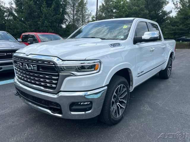 Bright White Clearcoat 2025 RAM 1500 Limited Crew Cab 4WD Pickup Truck Four-Wheel Drive 8-Speed Automatic