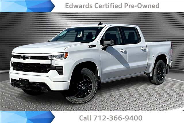 Summit White 2023 Chevrolet Silverado 1500 RST Crew Cab 4WD Pickup Truck Four-Wheel Drive Automatic