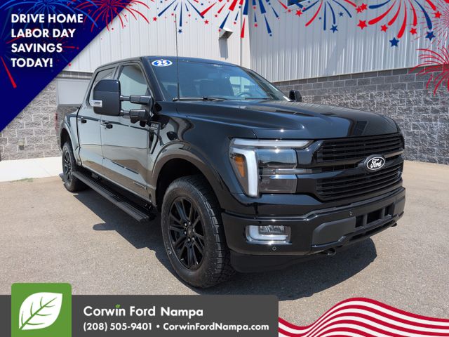 Black Metallic 2025 Ford F-150 Pickup Truck Four-Wheel Drive Automatic