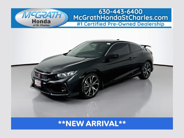 Crystal Black Pearl 2018 Honda Civic Coupe Coupe Front-Wheel Drive 6-Speed Manual