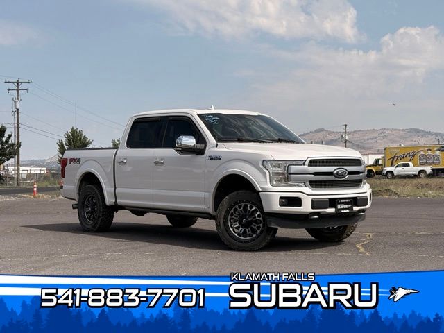 White Platinum Clearcoat Metallic 2018 Ford F-150 Pickup Truck Four-Wheel Drive Automatic