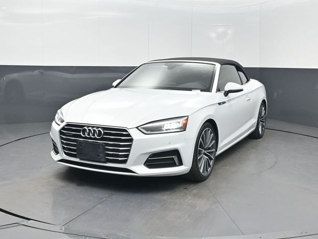 White 2019 Audi A5 quattro Premium Plus 45 TFSI Cabriolet Convertible All-Wheel Drive 7-Speed Automatic