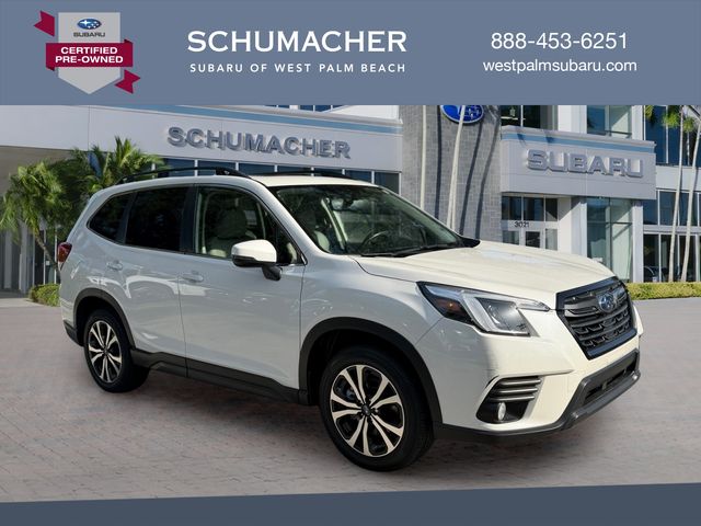 Crystal White Pearl 2023 Subaru Forester SUV / Crossover All-Wheel Drive Continuously Variable Transmission