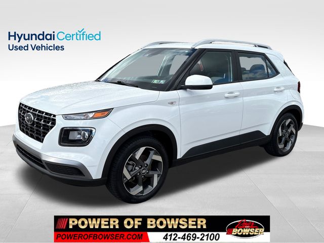 Lunar White 2023 Hyundai Venue SEL FWD SUV / Crossover Front-Wheel Drive Continuously Variable Transmission
