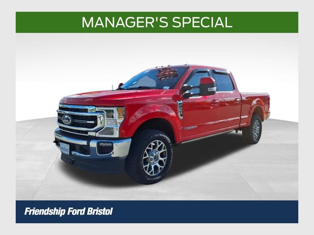 Race Red 2021 Ford F-350 Super Duty Pickup Truck Four-Wheel Drive Automatic