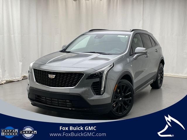 Argent Silver Metallic 2023 Cadillac XT4 Sport AWD SUV / Crossover Four-Wheel Drive 9-Speed Automatic