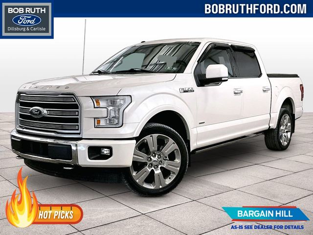 White Platinum Clearcoat Metallic 2017 Ford F-150 Pickup Truck Four-Wheel Drive Automatic