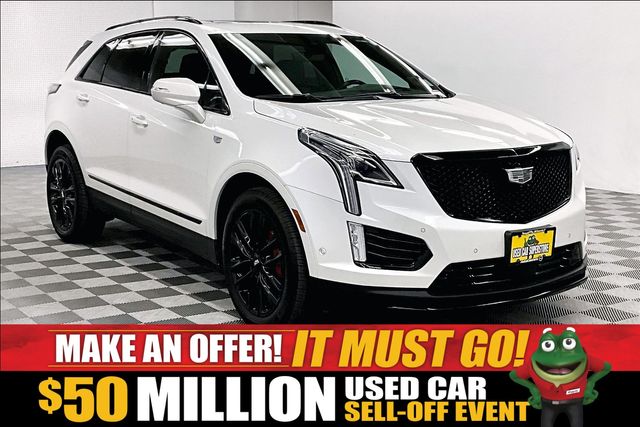 Crystal White Tricoat 2022 Cadillac XT5 SUV / Crossover Four-Wheel Drive 9-Speed Automatic