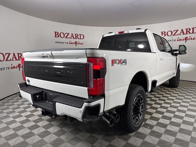 2025 Star White Metallic Tri-Coat Ford Super Duty F-350 SRW Platinum 4X4 Truck