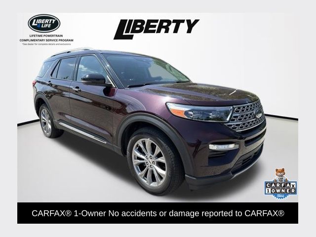Jewel Red Metallic Tinted Clearcoat 2023 Ford Explorer SUV / Crossover All-Wheel Drive Automatic