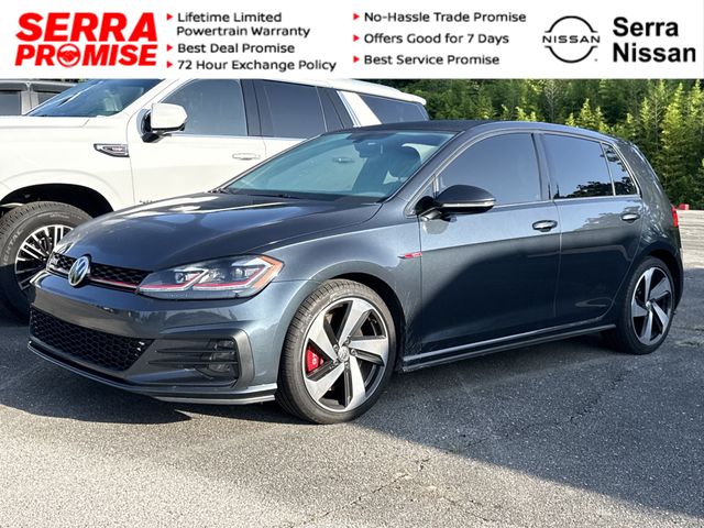 Blue 2020 Volkswagen Golf GTI Hatchback Front-Wheel Drive 7-Speed Dual Clutch