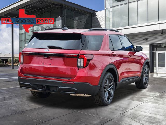 2025 Rapid Red Metallic Tinted Clearcoat Ford Explorer ST-Line RWD SUV